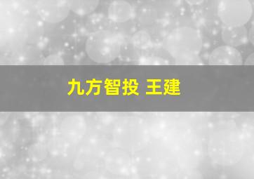 九方智投 王建